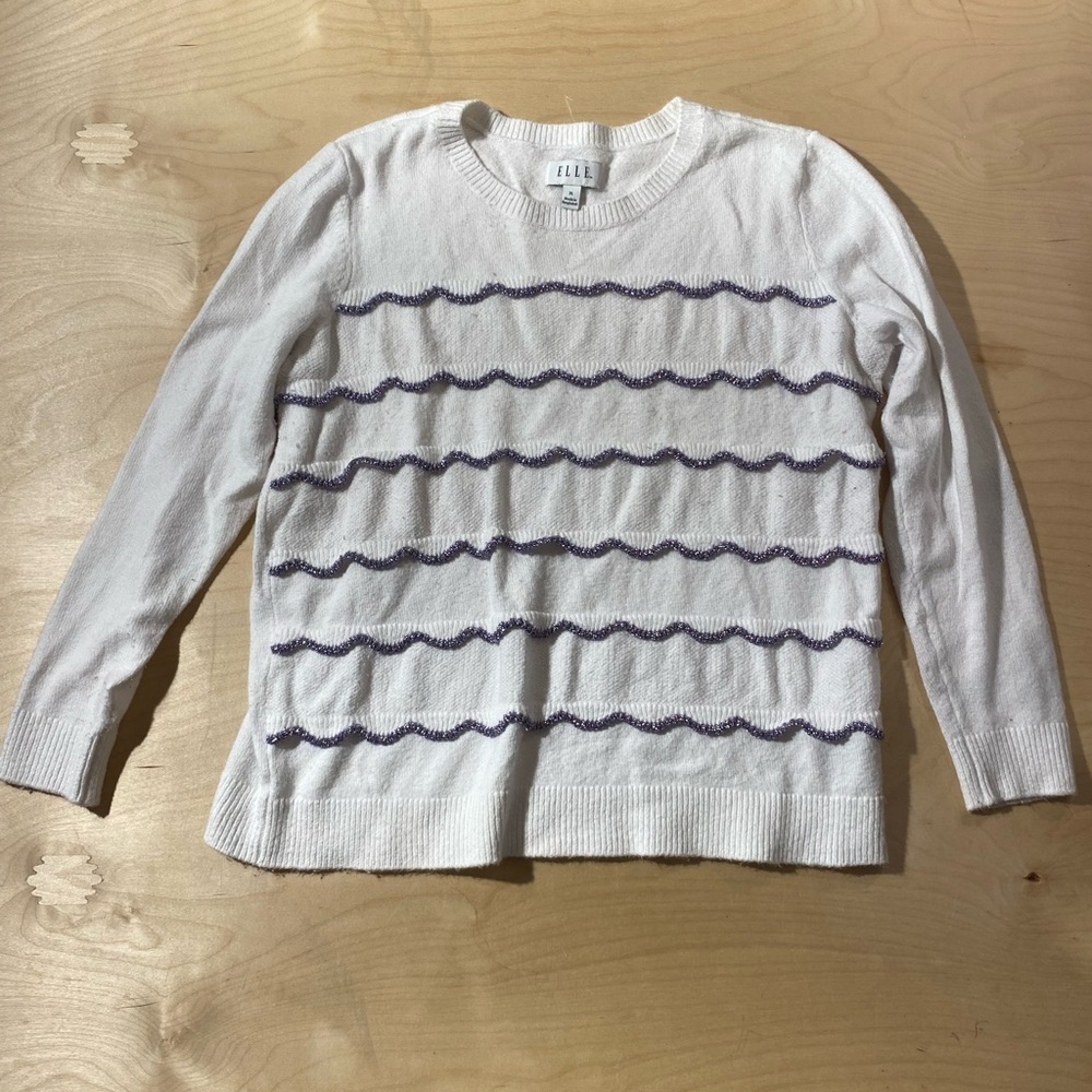 Elle Ivory Knit Top XL (OG)